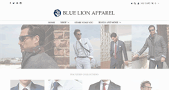 Desktop Screenshot of bluelionapparel.com